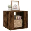 vidaXL Nočný stolík Smoked Oak 41x40x36 cm odvodený výrobok Náhľad obrázku produktu 4