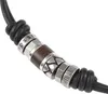 Fossil Herren Kette Anhänger Edelstahl silber und Leder Produktbild-Vorschau 1