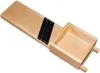 A wooden mandoline slicer with three blades and a collection box. Anteprima dell’immagine prodotto