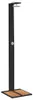vidaXL Douche de jardin noire 50x55x224 cm Poly rotin et Voir les images du produit 9