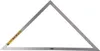 A silver folding triangle ruler on a white background. Náhled obrázku produktu