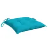 A single turquoise seat cushion is shown against a white background. Náhled obrázku produktu