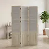 Paravent Séparation de pièce 3 pièces Bois Cloison gris Voir les images du produit 12