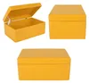 Caja de madera amarilla Creative Deco para guardar objetos, Vista previa de la imagen del producto 5