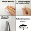 DEKAZIA® Sada 4 ks samolepiacich háčikov na strop, biele – Náhľad obrázku produktu 3