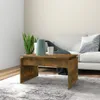 Salontafel 68x50x38 cm bewerkt hout gerookt eikenkleurig Productafbeelding-voorbeeld 2