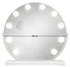 Lustro do makijażu białe make-up 60cm 10 LED barwa światła Podgląd zdjęcia produktu 4