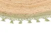 BELIANI Teppich Beige und Grün Rund ø 140 cm Boho Rustikale Produktbild-Vorschau 6