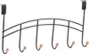 Zeller Turgarderobe - schwarz - 6 Haken - 41 cm - Produktbild-Vorschau 4