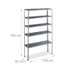 2 x Schwerlastregal, Traglast 250 kg, 5 Ebenen, HxBxT: 185 Produktbild-Vorschau 4