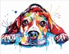 Peinture en chiffres avec cadre Peinture - Chien coloré 50 Voir les images du produit 1