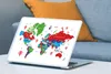 MuchoWow® Laptop Aufkleber Sticker Cover Weltkarte - Farben Produktbild-Vorschau 4