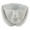 Clayre & Eef Hlava kvetináča Ø 11x11 cm Sivý kameň Náhľad obrázku produktu 1