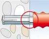 Illustration showing an anchor bolt being inserted into a wall. Anteprima dell’immagine prodotto