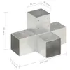 vidaXL Pfostenverbinder X-Form Verzinktes Metall 91 x 91 mm Produktbild-Vorschau 5