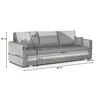 3-Sitzer-Sofa mit Schlaffunktion ASTO1 - Beige/Braun Produktbild-Vorschau 2