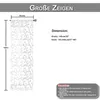 2 kusy záclon Transparentní voál s výšivkou listů, průchod Náhled obrázku produktu 9