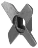 A close-up, grayscale image of a meat grinder blade. Náhled obrázku produktu