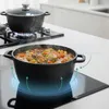 Relaxdays braadpan met glazen deksel, antiaanbaklaag, Productafbeelding-voorbeeld 3