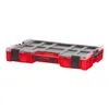 A red tool organizer with a clear lid is shown against a white background. Náhled obrázku produktu