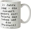 Mr. & Mrs. Panda Becher Spruch 19. Geburtstag - Weiß - Produktbild-Vorschau 1