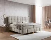 Boxspringbett Schlafzimmerbett GRAZIA 140x200cm Stoff Produktbild-Vorschau 1