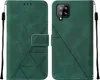 Galaxy A42 5G Hülle, Schlank Prägung Flip Leder Produktbild-Vorschau 1