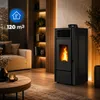 Pelletkachel THUNDER VAYNE-BLACK 13 kW met watermantel, Productafbeelding-voorbeeld 5