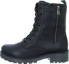 A black leather boot on a white background. Produktbild-Vorschau