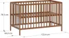 Petite Amélie Babybett Hetre 60x120 cm - Walnuss Produktbild-Vorschau 5