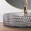 Rea Aufsatzwaschbecken Cristal Grey 39 mit silberem Ring Produktbild-Vorschau 7