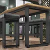 2er-Set MORENA | Stehtisch Kufe | Schwarz | Füße: 12x12cm | Produktbild-Vorschau 9