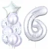 Luftballons-Set in Silber-Elegante Dekorationen-Vielseitige Produktbild-Vorschau 2