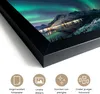MuchoWow® MuchoWow® Gerahmtes Poster Nordlicht - Berg - Produktbild-Vorschau 3