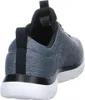 A rear view of a black and gray Skechers shoe. Produktbild-Vorschau