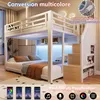 Etagenbett 140 x 200 cm mit LED-Lichtleisten, Produktbild-Vorschau 9