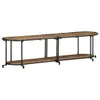 vidaXL TV-Regal 160x42x40 cm Raues Mangoholz Produktbild-Vorschau 1