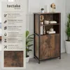 Buffet Doncaster 60x38x125cm - Bois foncé industriel, Voir les images du produit 2