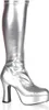 Plateau Stiefel mit Reißverschluss silber Schuhgröße: 36 Produktbild-Vorschau 2
