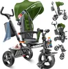 KIDIZ® Dreirad 5in1 Kinderdreirad mit Schubstange Produktbild-Vorschau 1