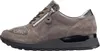 A side view of a gray sneaker with a snake-print accent on the toe and heel. Produktbild-Vorschau