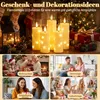 Set di 5 candele LED Ikodm, complete di catena luminosa e Anteprima dell’immagine prodotto 4