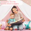 Detský stan COSTWAY s oknom a rohožou a dreveným rámom, Náhľad obrázku produktu 4