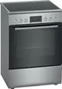 Bosch Serie 4, freistehender Elektroherd, Edelstahl Produktbild-Vorschau 1