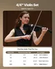 VEVOR violino 4/4, lunghezza braccio 584,2 mm, set di Anteprima dell’immagine prodotto 4