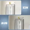 ZMH Zrkadlová lampa Kúpeľňa Nástenná lampa 8W Zlatá Náhľad obrázku produktu 4