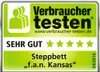 A product review badge with stars and text indicating a good rating. Anteprima dell’immagine prodotto