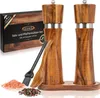 ECENCE Salz und Pfeffermühle Holz 2er Set Pfeffer und Produktbild-Vorschau 1