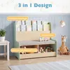 COSTWAY 3 in 1 Bücherregal Kinder mit Sitzbank, Kinderregal Produktbild-Vorschau 4