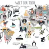 Muralo FOTOTAPETE für Kinder WELTKARTE Tiere Pflanzen Produktbild-Vorschau 6